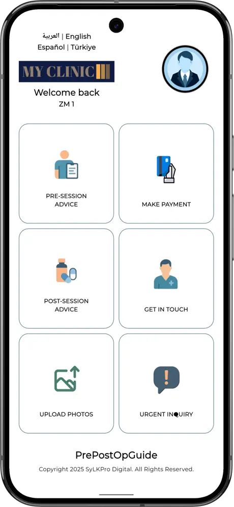 SurgiTracker Patient Care home screen
